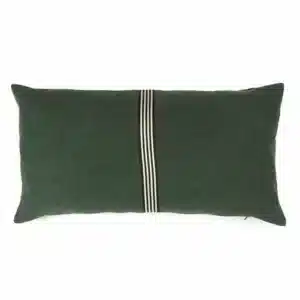 Housse de Coussin en Lin BILLIE Racing Green 40x80 - Libeco