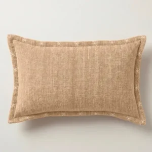 Housse de Coussin Velours ESTRELLA 30x50 Sable - Vent du Sud
