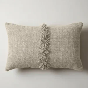 Housse de Coussin Velours FROU FROU 30x50 Naturel - Vent du Sud