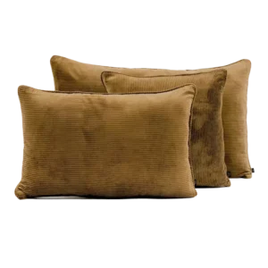 Housse de Coussin Velours Côtelé HAMBOURG Gold - Haomy