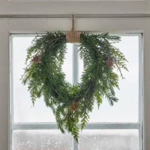 Couronne Branches de Pin Artificielles et Pommes de Pin - Bloomingville