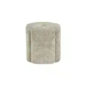 Tabouret en Velours côtelé FLORE Beige