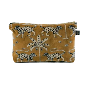 Trousse en Velours Imprimé BERIA Gold - Haomy