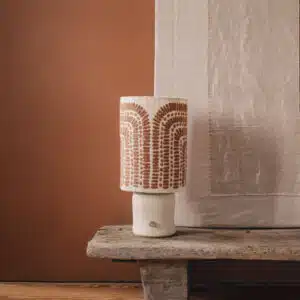 Lampe originale céramique et laine PSYCHOSE
