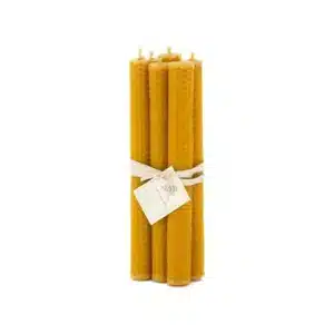 x6 Bougies longues en Cire d'abeille