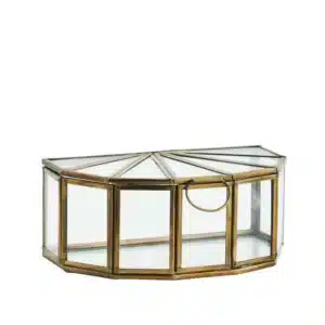 Boîte en Verre et Métal Demi-cercle - Madam Stoltz