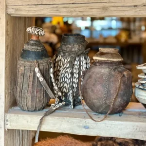 Ancien Pot à Lait Traditionnel Borana d'Éthiopie - PM