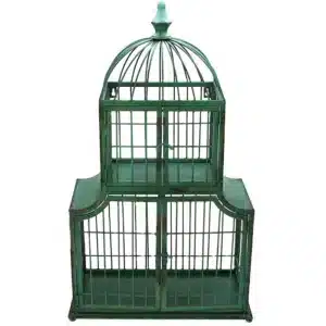 Cage à Oiseaux Verte Décorative
