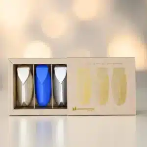 Coffret 3 Mini Cigales en Céramique Givré - Monochromic