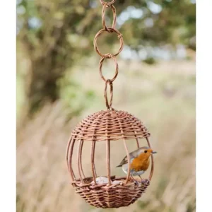 Mangeoire à Oiseaux Ronde en Osier Tressé - IB Laursen