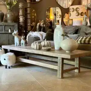 Table Basse en Pin Ancien - 191x58xH40