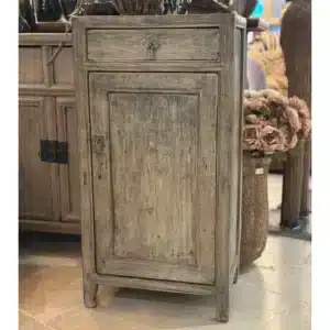 Console Vintage 1 porte en Bois Ancien