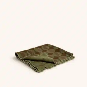 Serviette à Motifs Verts et Bordeaux GIPSY - Pomax