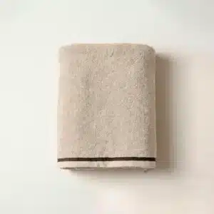 Serviette de Bain Éponge ISSAMBRE Sable - Vent du Sud
