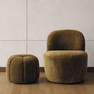 Fauteuil en Velours côtelé POP - Olive