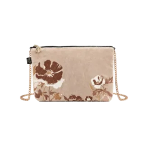 Trousse en Velours avec Chaîne BRISTOL Lin - Haomy