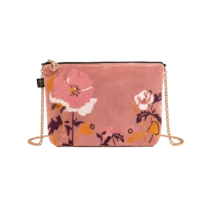 Trousse en Velours avec Chaîne BRISTOL Mocaccino - Haomy
