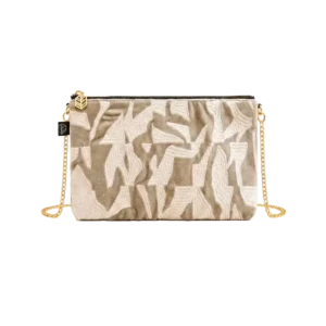 Trousse en Velours avec Chaîne MILTON Lin - Haomy
